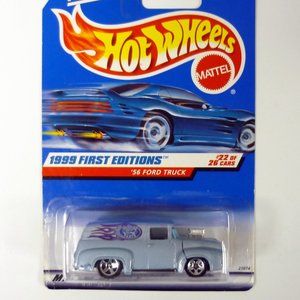 Hot Wheels '56 Ford Truck #927 First Editions 22 of 26 Blue Die-Cast Car 1999